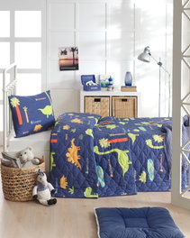 L'essentiel linge de maison Dinolar - Azul Oscuro
